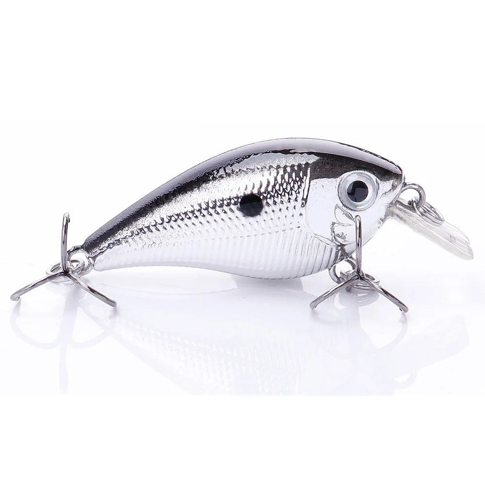 5cm/7cm Crankbaits Fishing Lure Floating Wobblers for Pike Black Minnow Lures for Fishing Artificial Bait Fishing Tackle