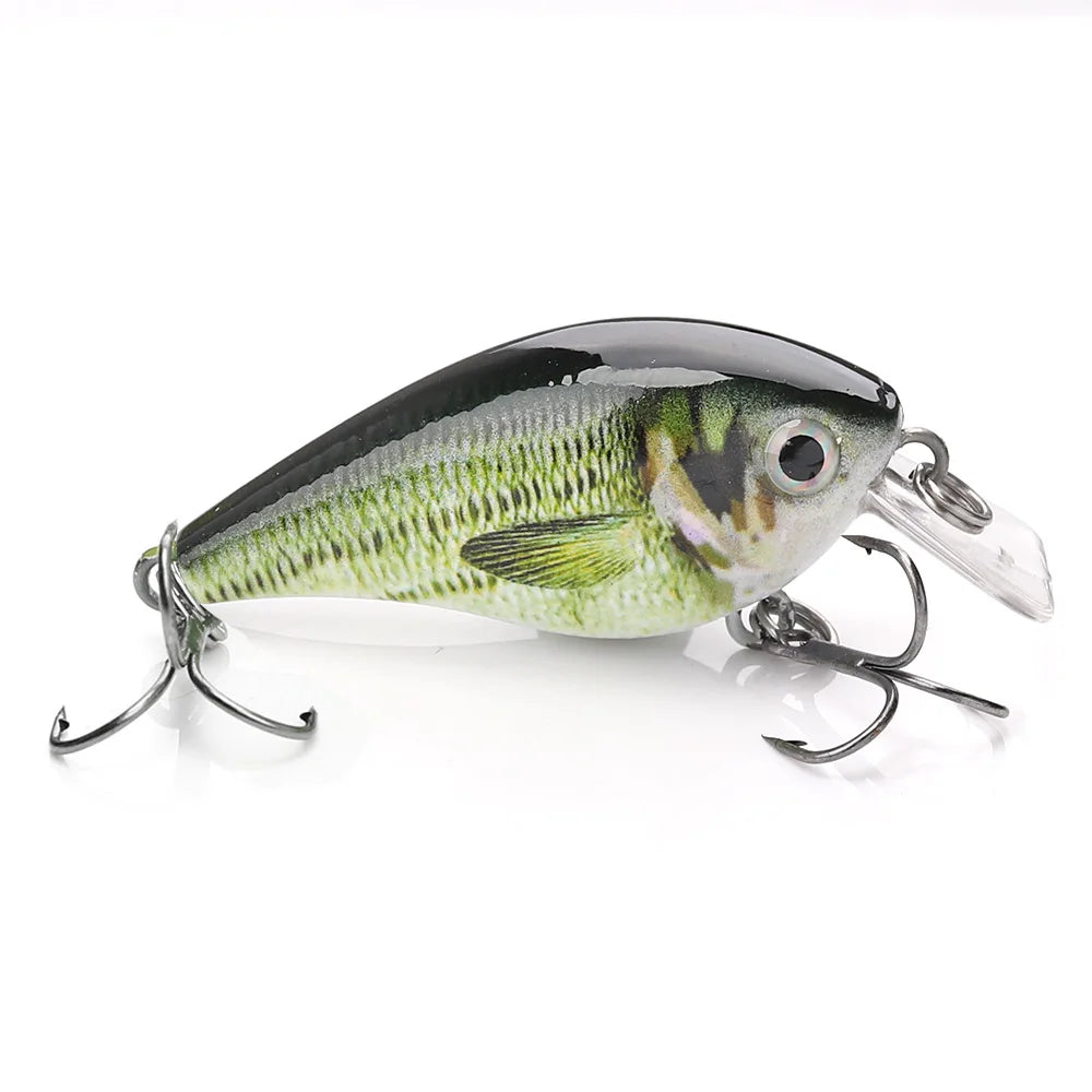 5cm/7cm Crankbaits Fishing Lure Floating Wobblers for Pike Black Minnow Lures for Fishing Artificial Bait Fishing Tackle