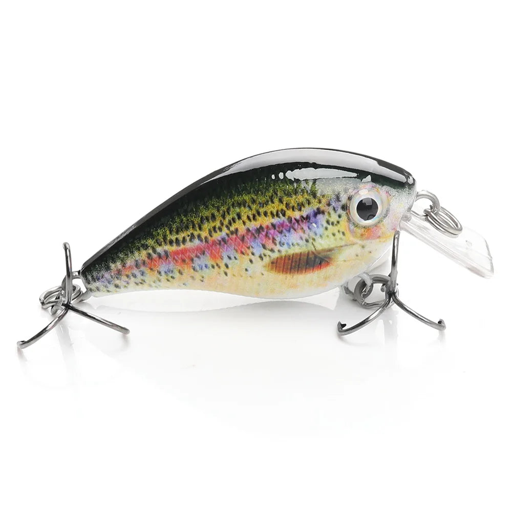 5cm/7cm Crankbaits Fishing Lure Floating Wobblers for Pike Black Minnow Lures for Fishing Artificial Bait Fishing Tackle