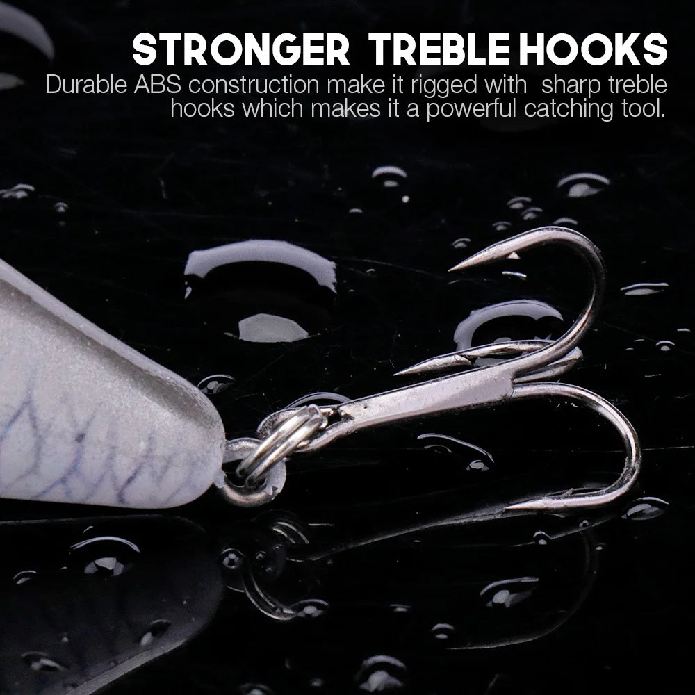 5cm/7cm Crankbaits Fishing Lure Floating Wobblers for Pike Black Minnow Lures for Fishing Artificial Bait Fishing Tackle