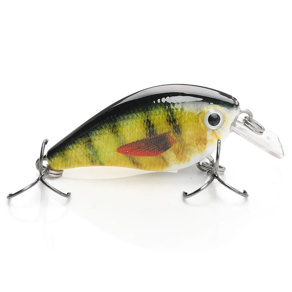 5cm/7cm Crankbaits Fishing Lure Floating Wobblers for Pike Black Minnow Lures for Fishing Artificial Bait Fishing Tackle