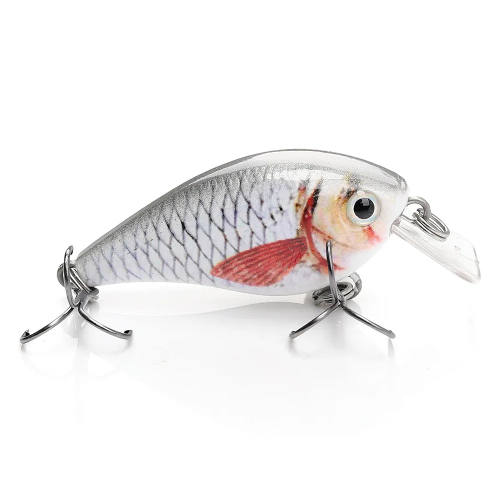 5cm/7cm Crankbaits Fishing Lure Floating Wobblers for Pike Black Minnow Lures for Fishing Artificial Bait Fishing Tackle