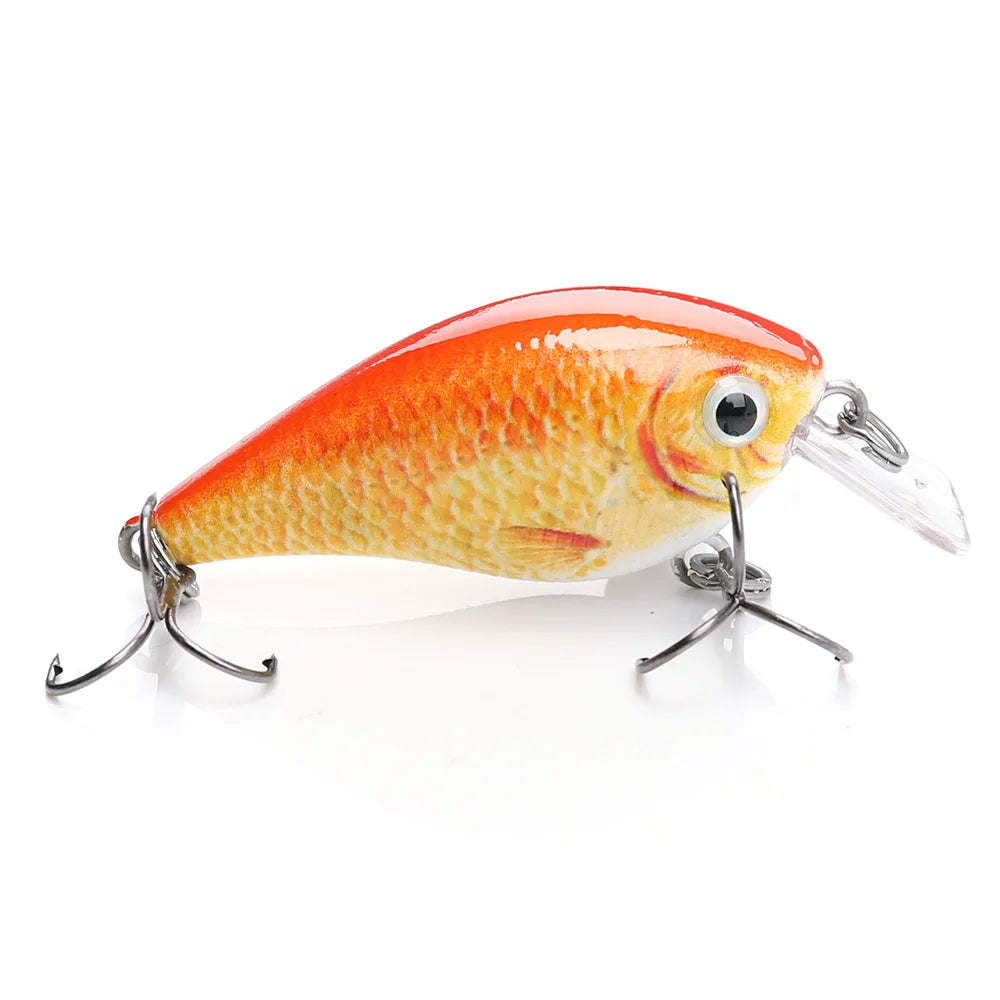5cm/7cm Crankbaits Fishing Lure Floating Wobblers for Pike Black Minnow Lures for Fishing Artificial Bait Fishing Tackle
