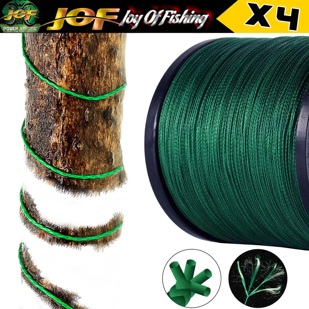 4 Braided x4 Strands 300M 100M Fly Fishing Line Multifilament Wire Pesca  10-85LB