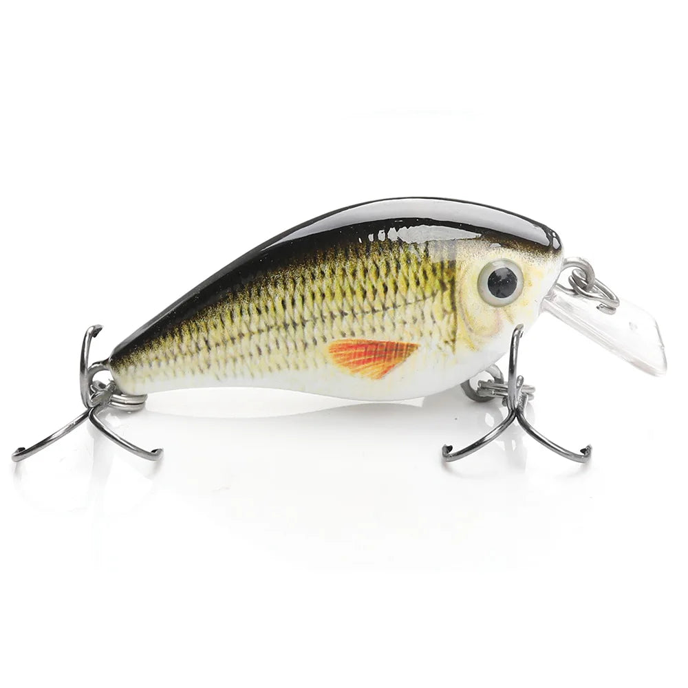5cm/7cm Crankbaits Fishing Lure Floating Wobblers for Pike Black Minnow Lures for Fishing Artificial Bait Fishing Tackle