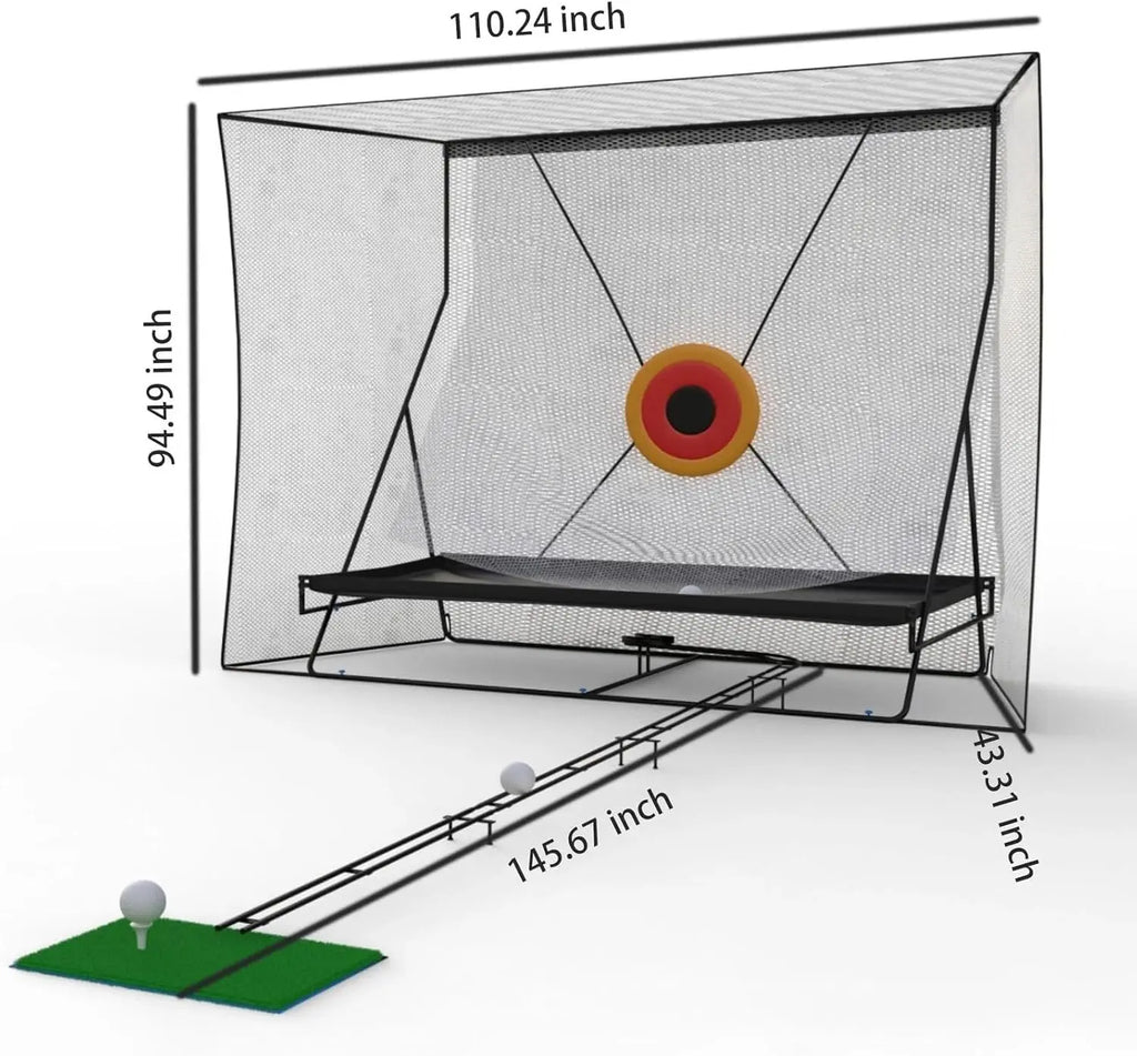 Golf Practice Cage Set with Easy Setup Practice Nets for Indoor/Outdoor Training