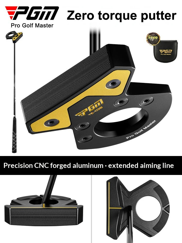 PGM Golf Club Zero Torque Putter Male Female Stable Big Head Forged Aluminum Low Center of Gravity