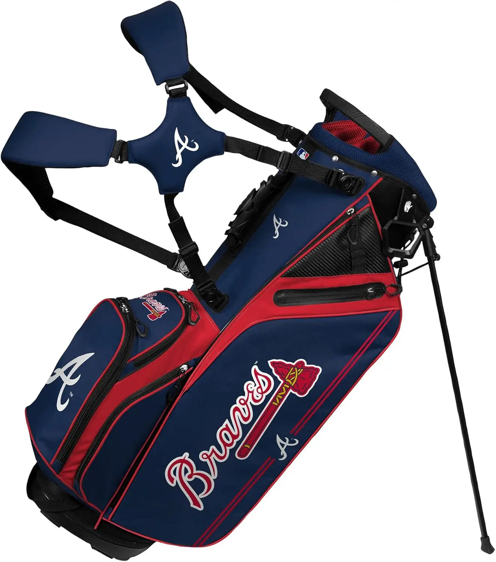 Hybrid Golf Bag with Caddie Carry System for Team Effort, Lightweight and Durable