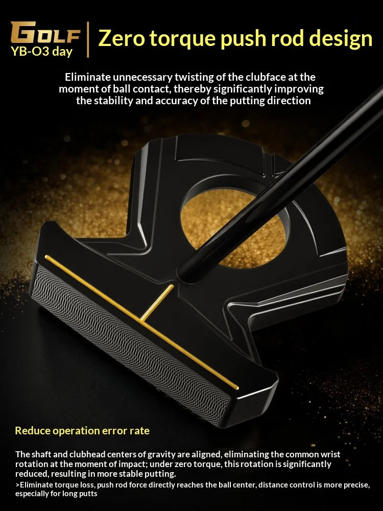 PGM Golf Club Zero Torque Putter Male Female Stable Big Head Forged Aluminum Low Center of Gravity
