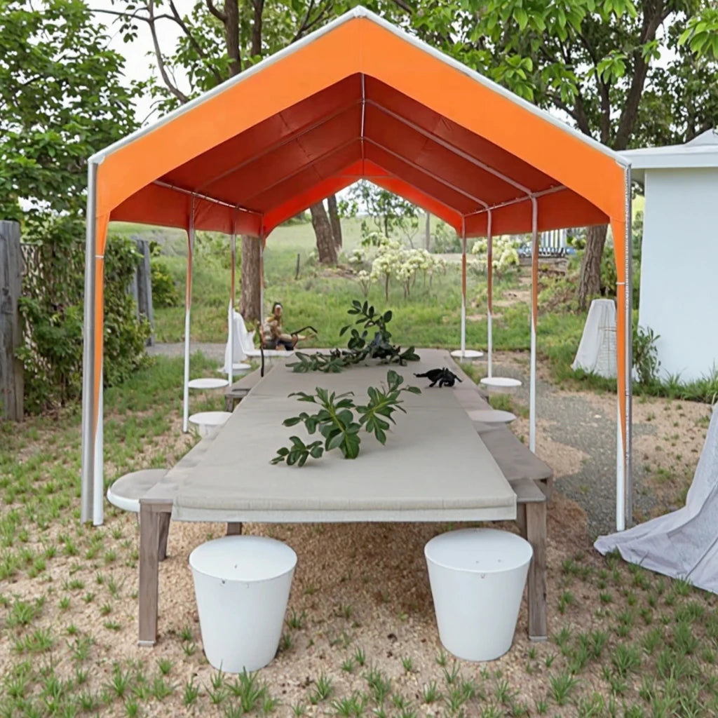 Outdoor Simple Folding Portable Modern Steel Frame Powder Coated Oxford Material Waterproof Carport