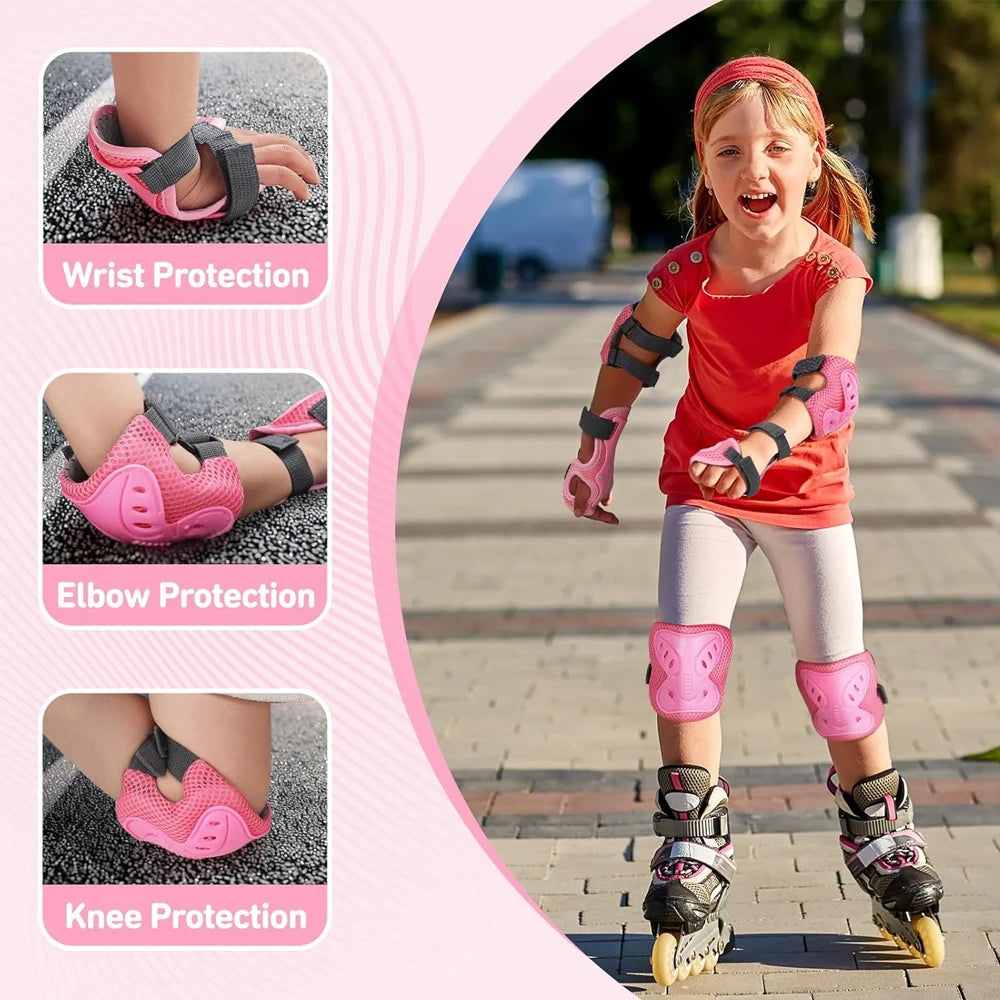 6 in 1 Knee Pads Elbow Pads with Wrist Guards