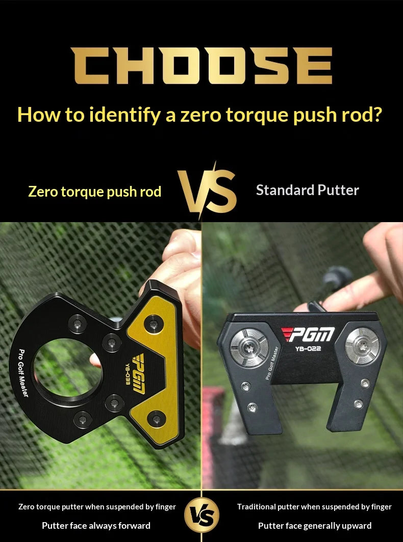 PGM Golf Club Zero Torque Putter Male Female Stable Big Head Forged Aluminum Low Center of Gravity