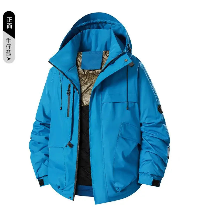 Outdoor Sports Jacket Cotton Jacket Warm And Unisex Waterproof Windproof Hiking And Cycling