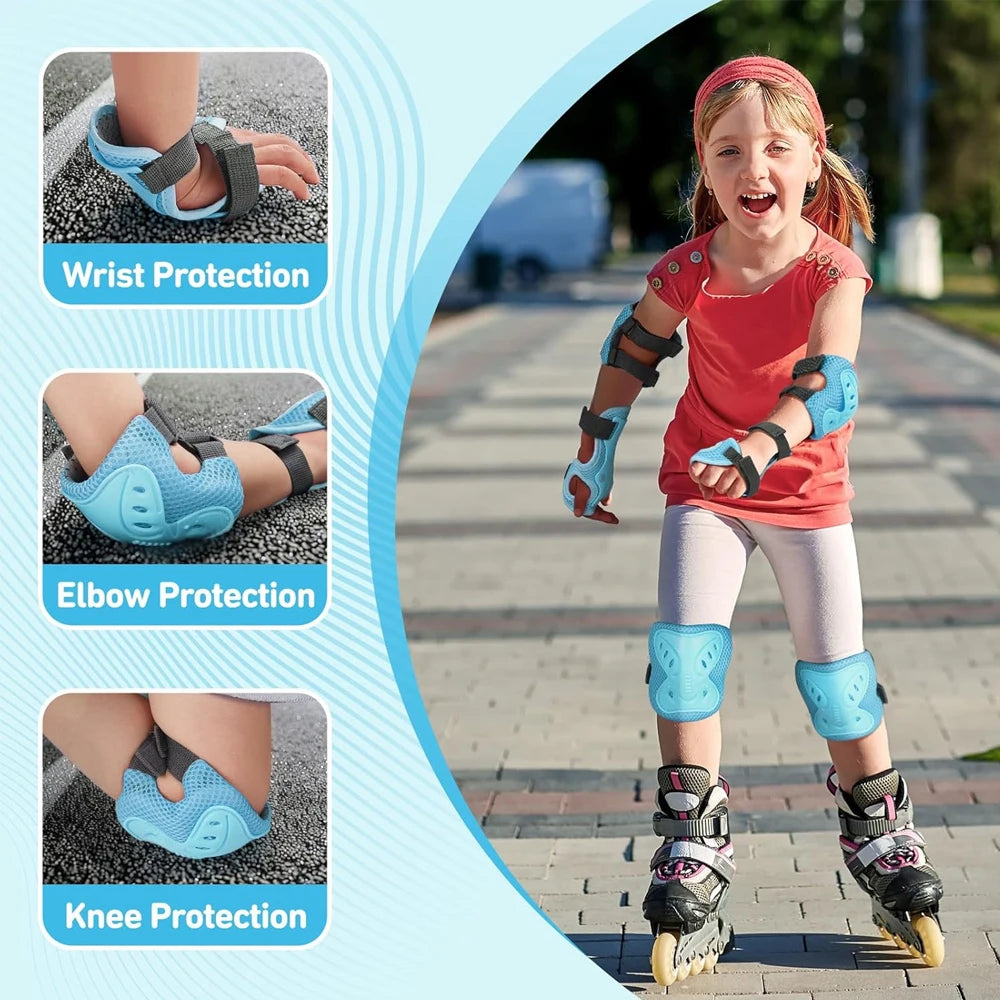 6 in 1 Knee Pads Elbow Pads with Wrist Guards