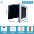 Stock！Inflatable Golf Sim Room Swing Golf Practice Cage with built-in fan,Oxford cloth,Golf Simulator Enclosures