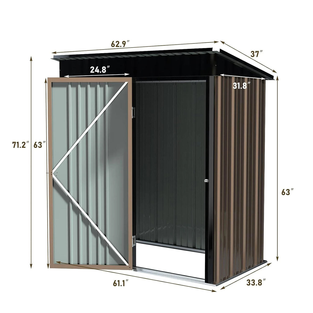 Garden Sheds Outdoor Storage Tool House Backyard Waterproof Easy Assembly