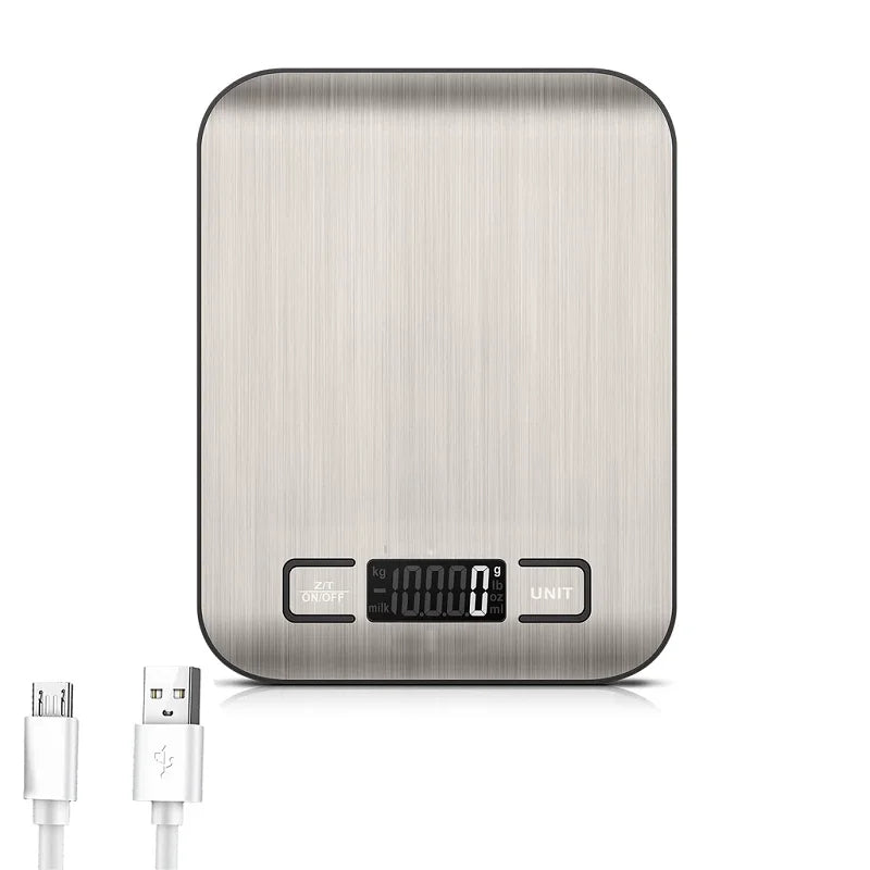 Digital Kitchen Scale USB Charging Kitchen Food Scale Multifunction Electronic  1G Up To 10KG