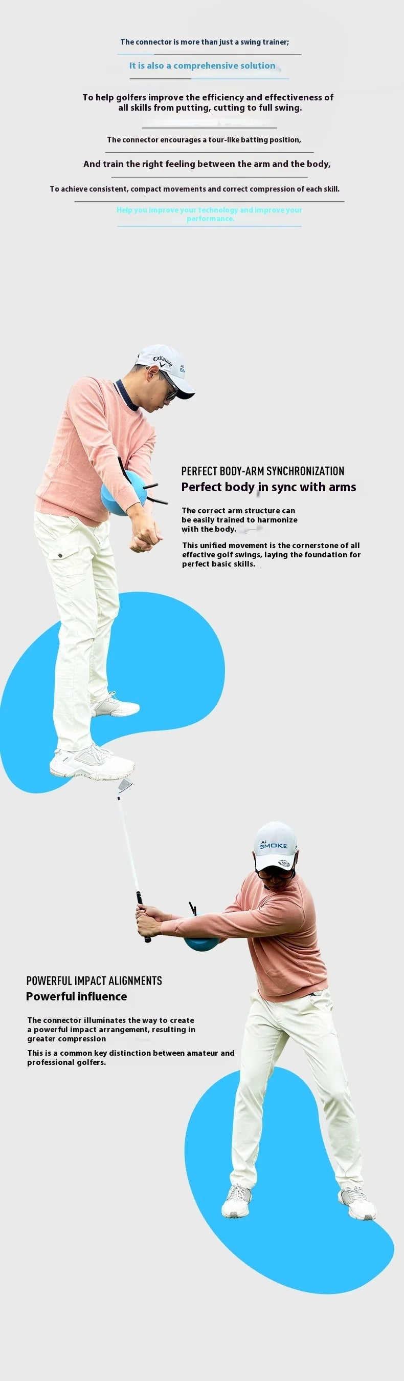 Golf Swing Trainer Beginner Golf Corrective Action Swing Training Aids