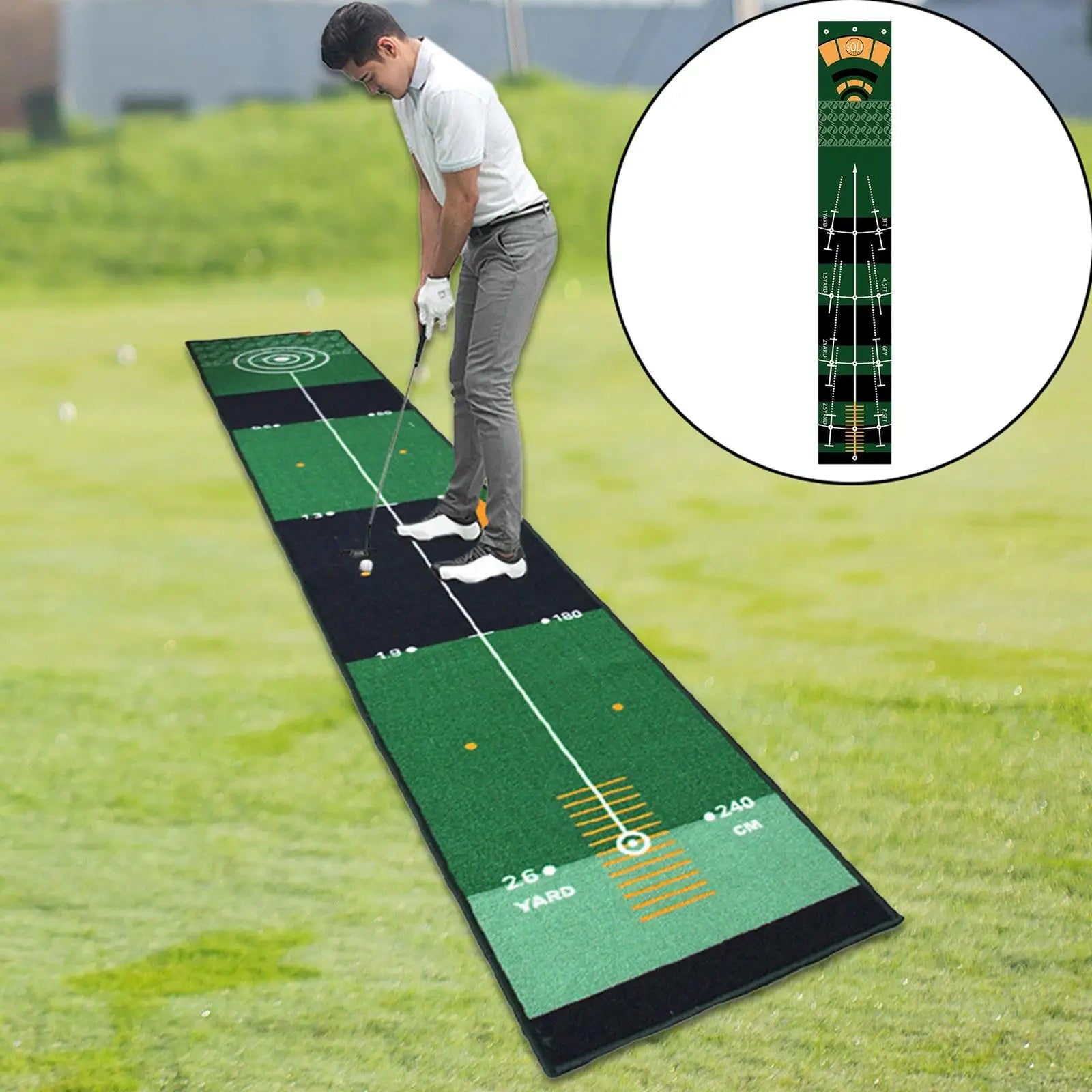 Golfer Golfing Accessory Lightweight Portable Improve Putting Accuracy Training Aid