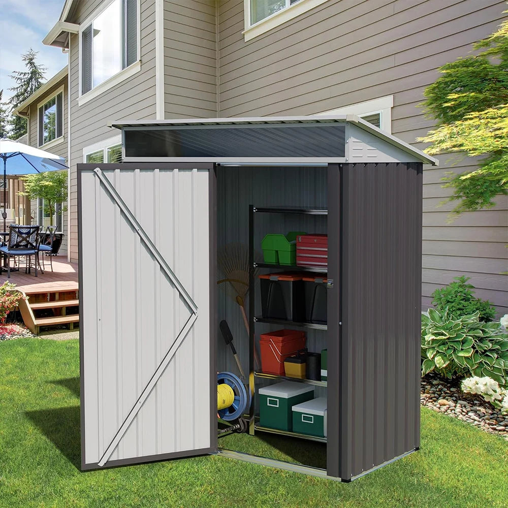 Garden Sheds Outdoor Storage Tool House Backyard Waterproof Easy Assembly