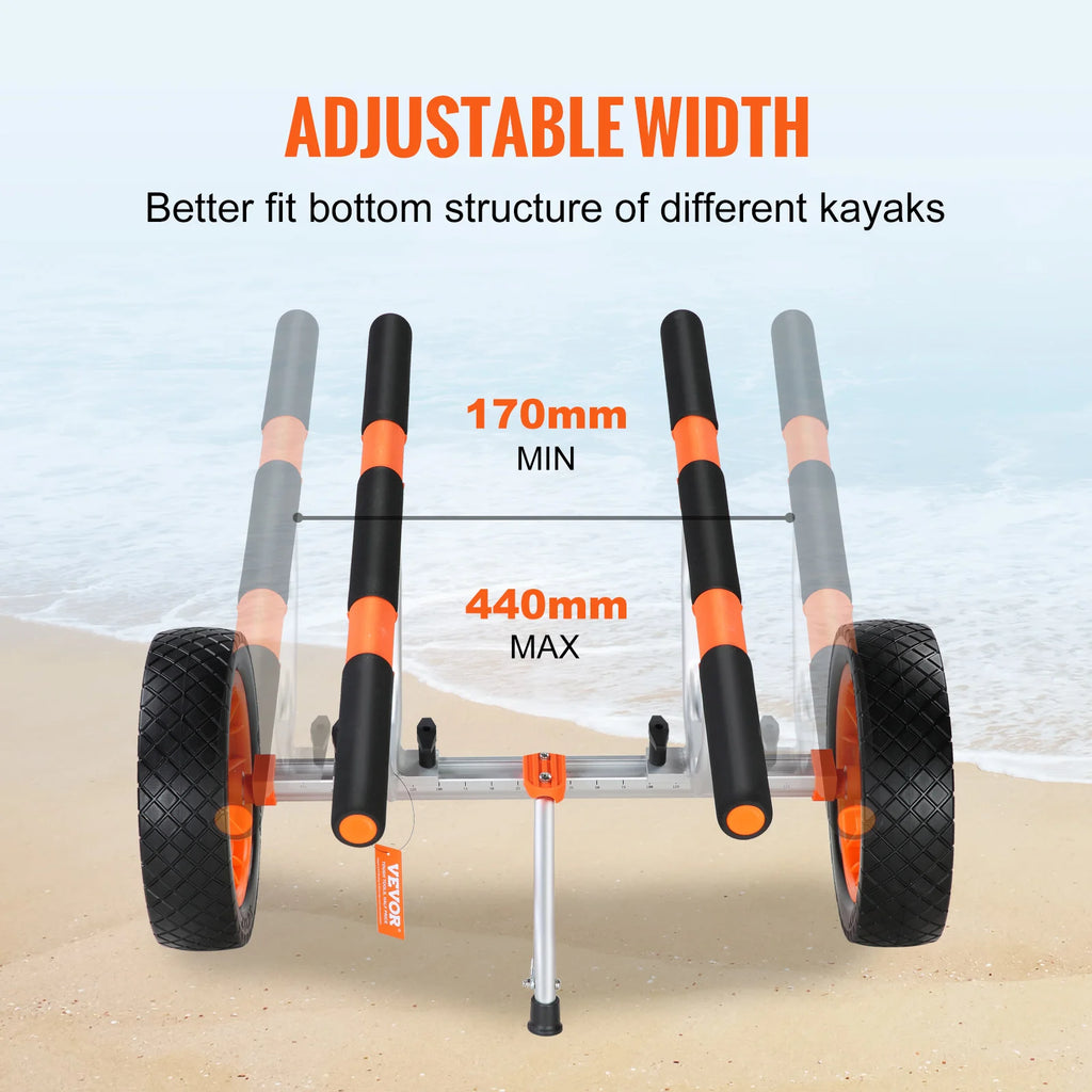 Kayak Cart 450lbs Detachable Canoe Trolley Cart