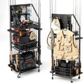 12 Rods, Lockable Wheels for Garage Organization