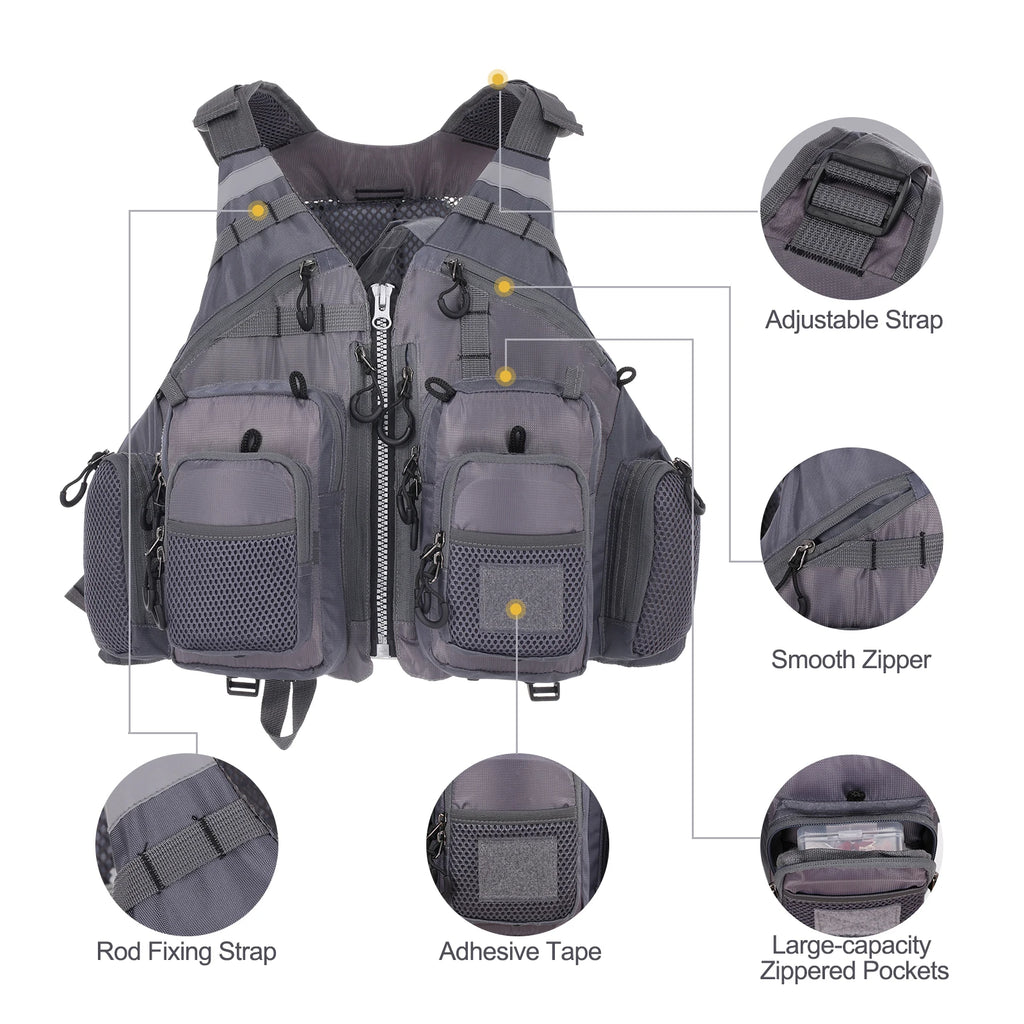 Outdoor Breathable Padded Fishing Life