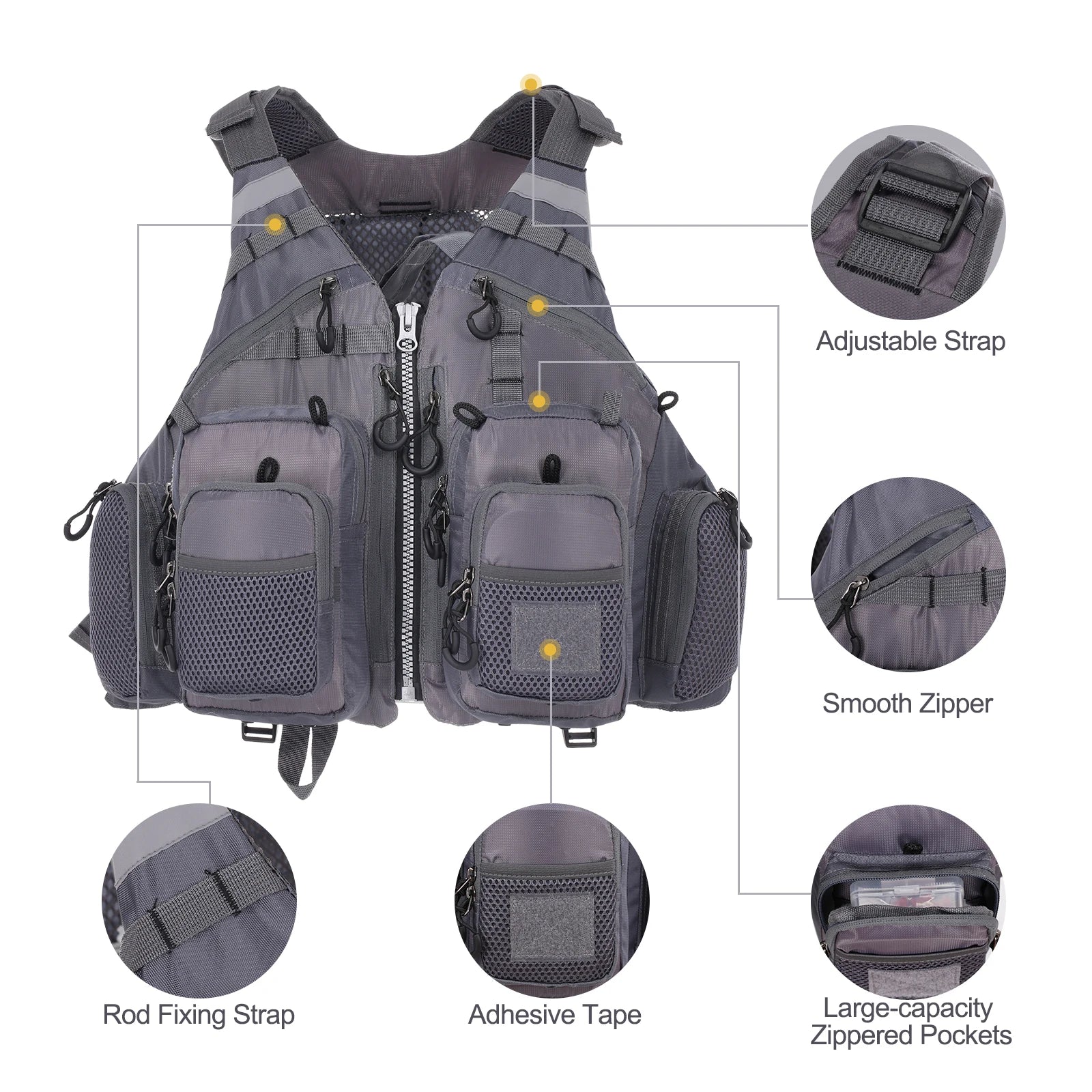 Outdoor Breathable Padded Fishing Life