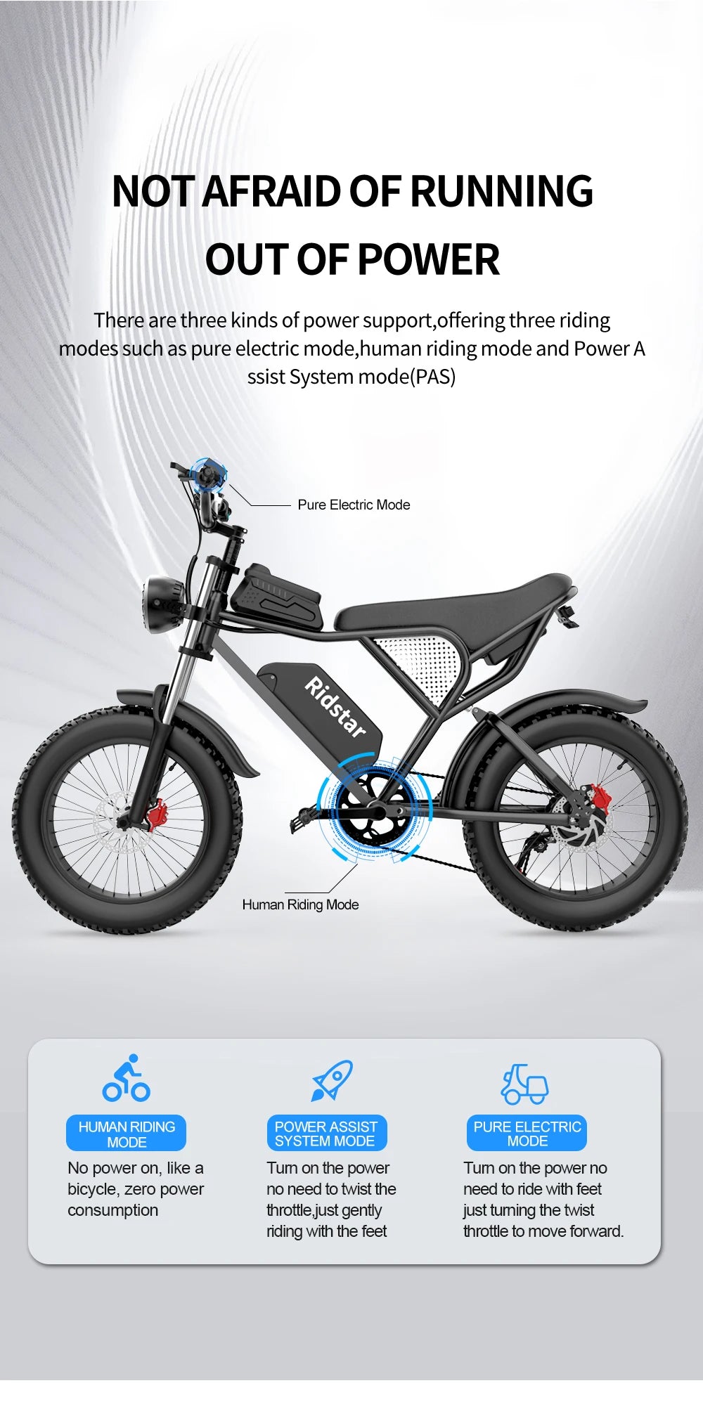 Electric Bicycle 2000W Dual Motor Fat Tire Electric Mountain Bike