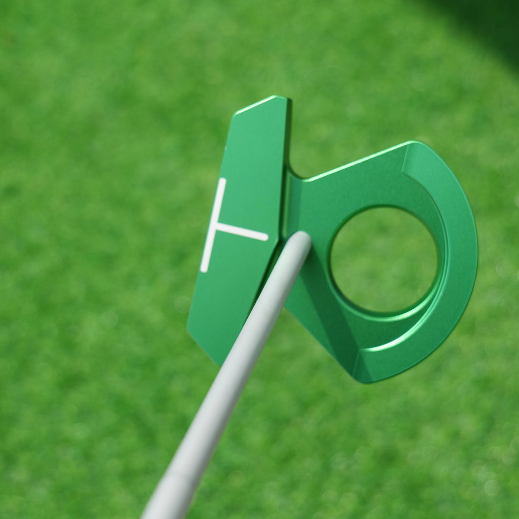 Golf Putter Round Hole Design Stainless Steel Insert Face Long Distance Green Putting Precise Control