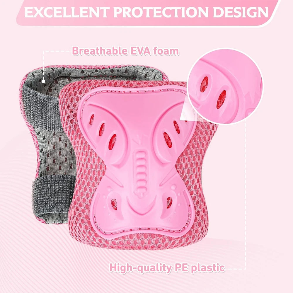 6 in 1 Knee Pads Elbow Pads with Wrist Guards
