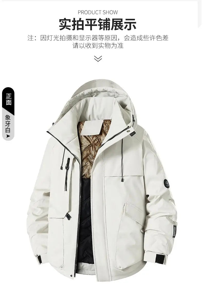Outdoor Sports Jacket Cotton Jacket Warm And Unisex Waterproof Windproof Hiking And Cycling