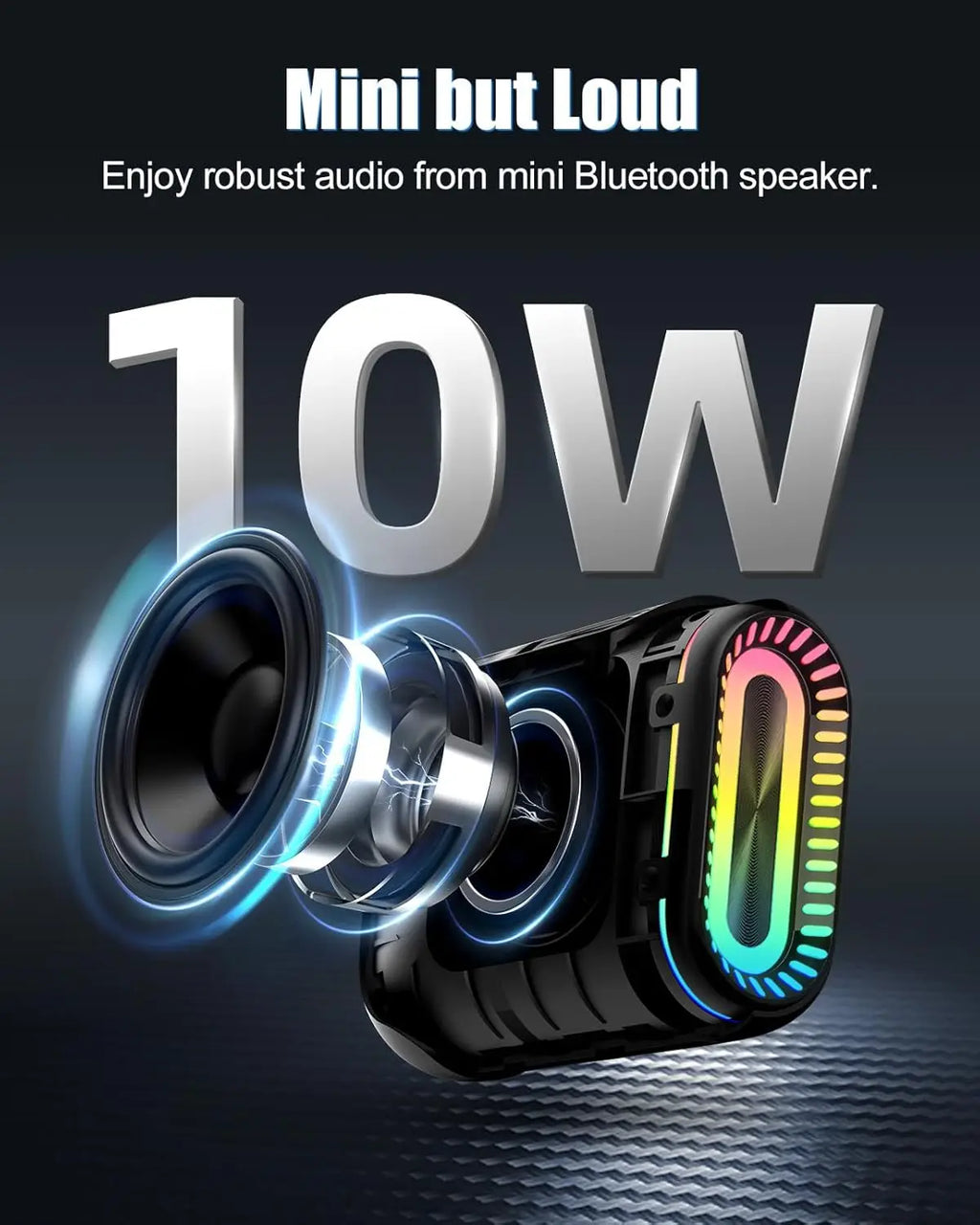 Portable Bluetooth Speaker, IPX7 Waterproof, Bluetooth 5.3,TWS , 24H Playtime, Powerful Stereo Sound, Speaker for Home, Outdoors