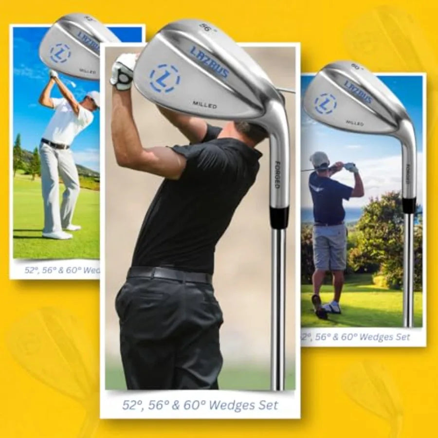 Premium Forged Golf Wedge Set Individual - 50 52 54 56 58 60 64 72 Degree Golf Wedges with Milled Face