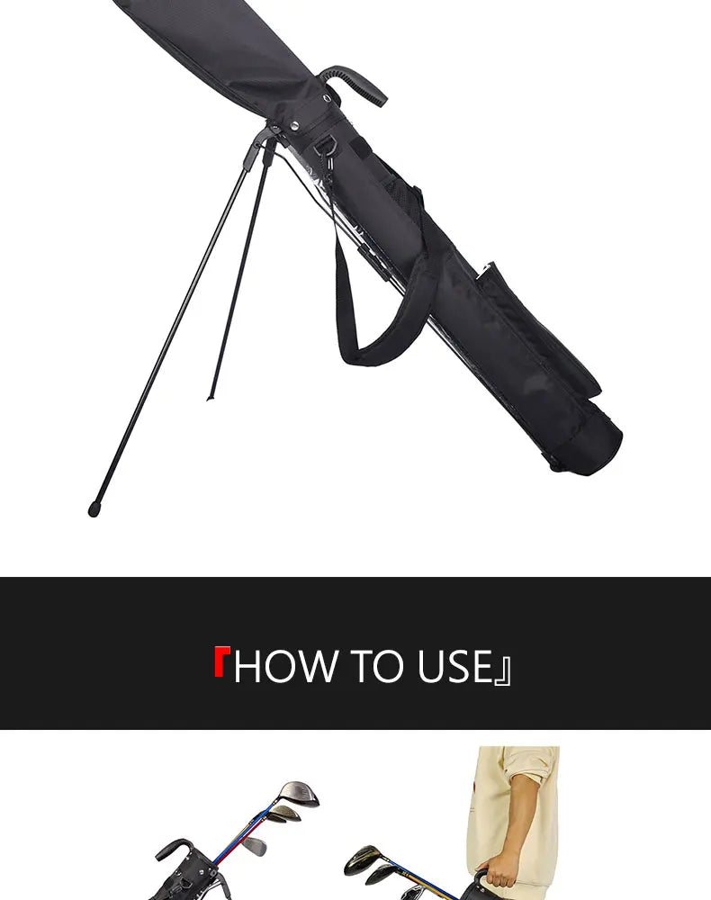 Lightweight Golf Club Bag With Bracket Golf Gun Rack Bags,