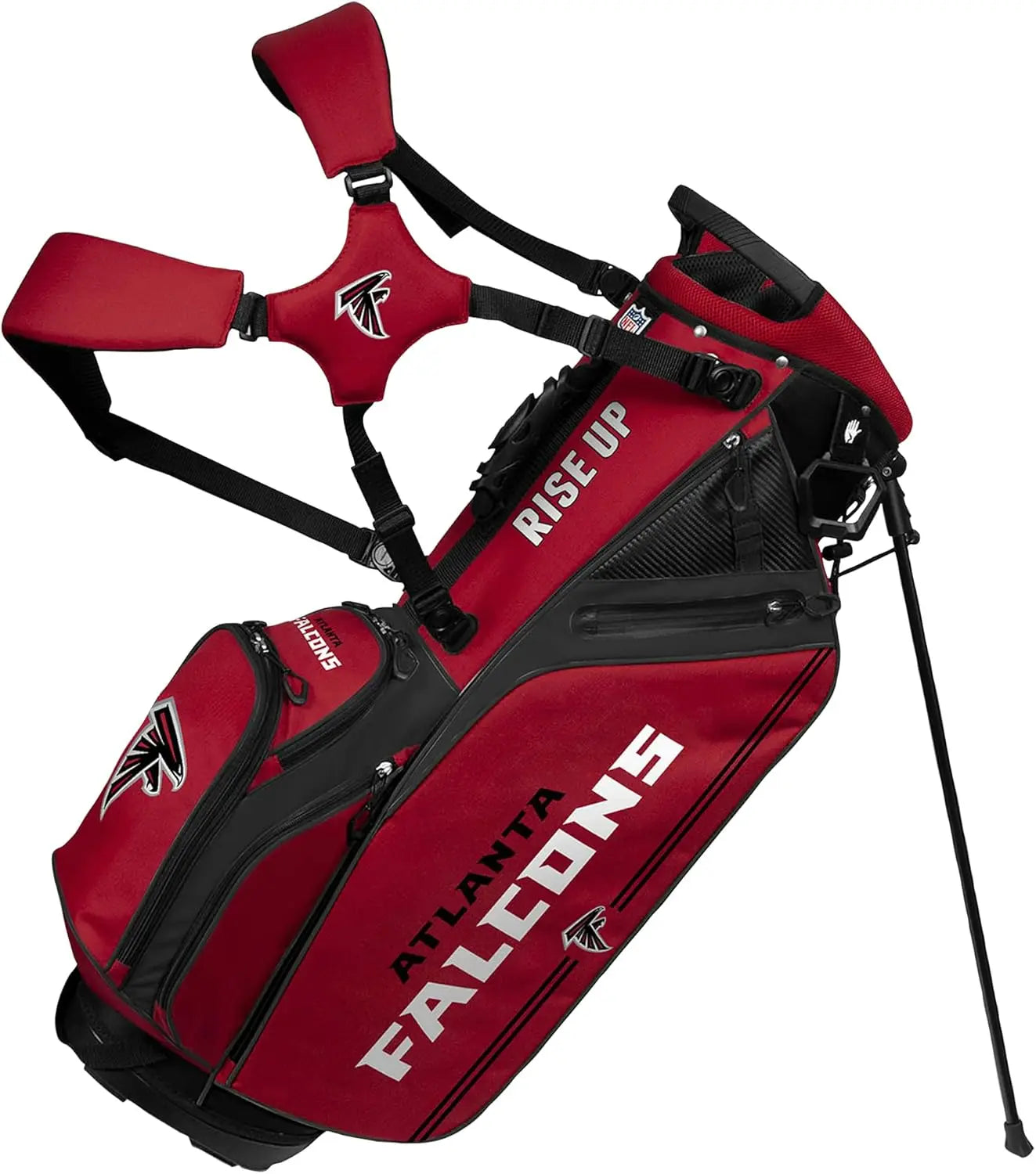 Hybrid Golf Bag with Caddie Carry System for Team Effort, Lightweight and Durable