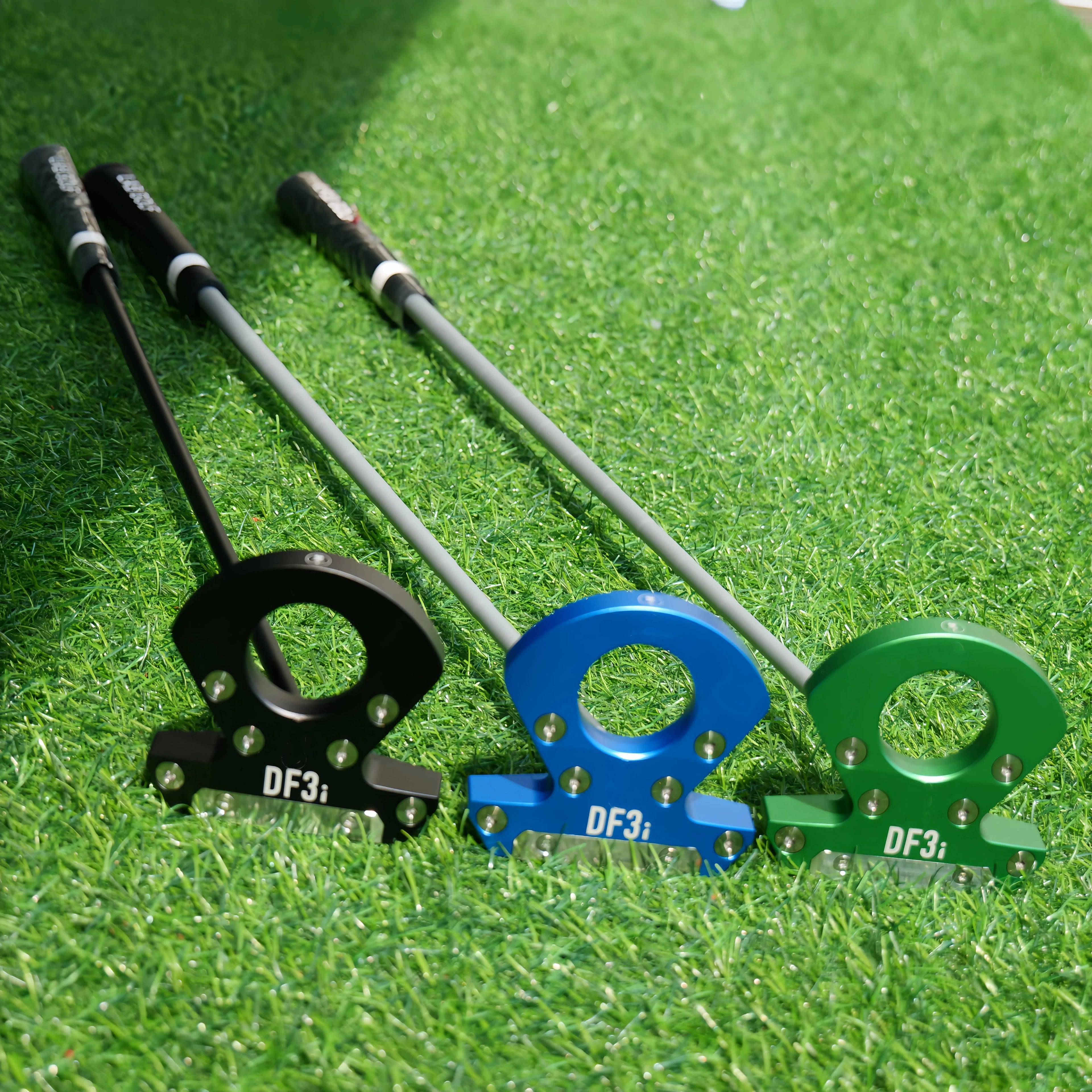 Golf Putter Round Hole Design Stainless Steel Insert Face Long Distance Green Putting Precise Control