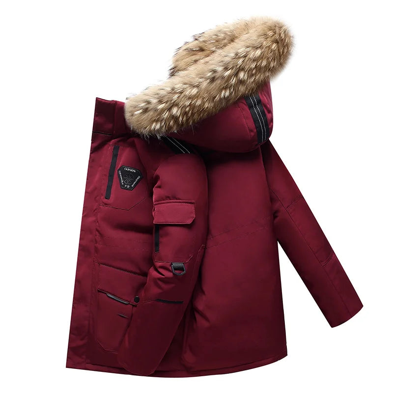 Hiking, Camping, Fishing, Outdoor Mountain Climbing, Traveling, Outings, Self-driving, Ice Sports, Short Hooded Down Jacket