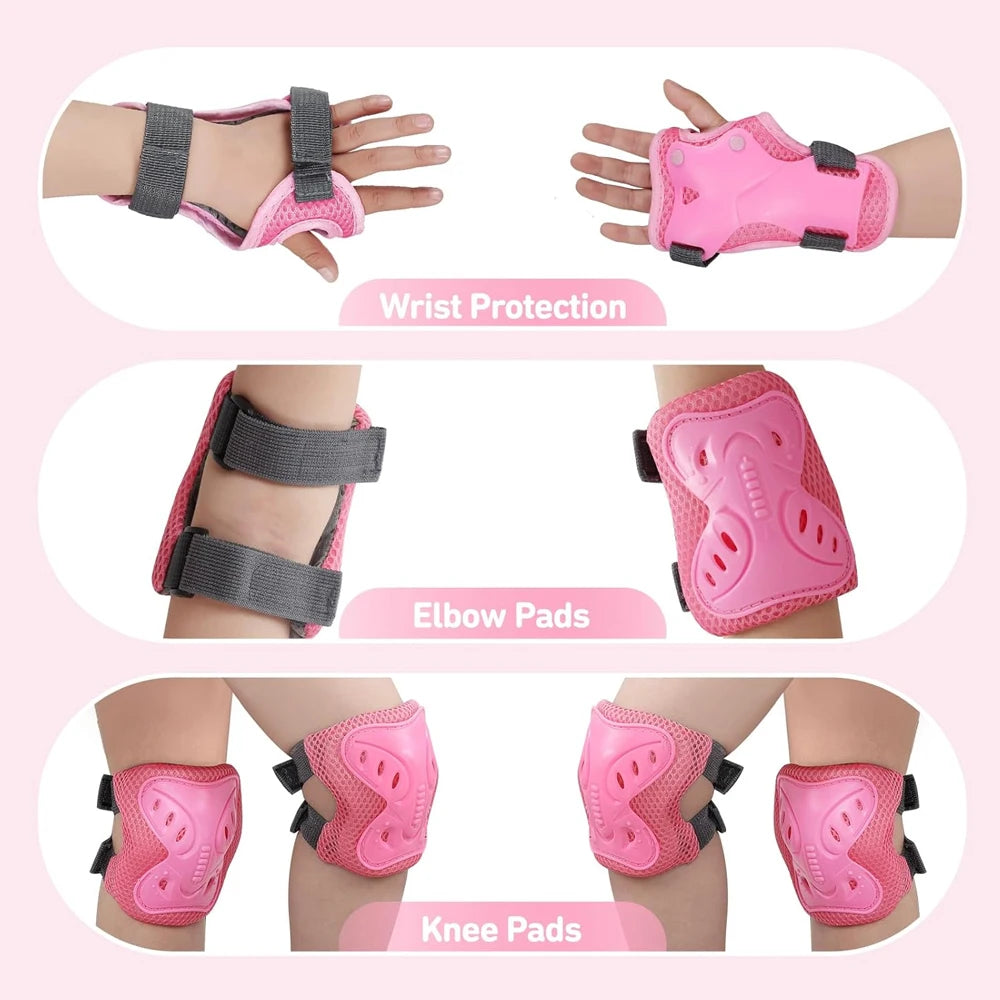 6 in 1 Knee Pads Elbow Pads with Wrist Guards