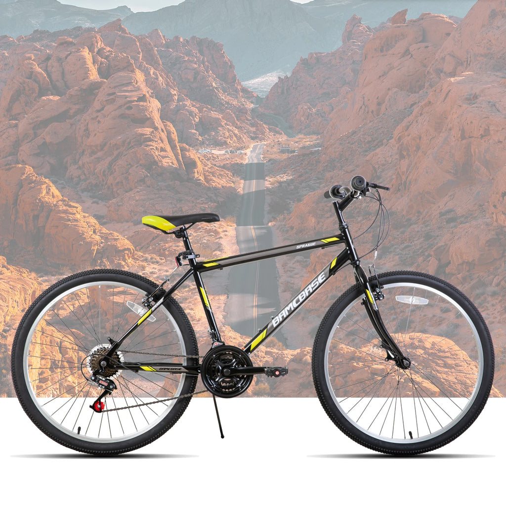 Hiland 24 26 inch Mountain Bike for Men Women, 21 Speeds