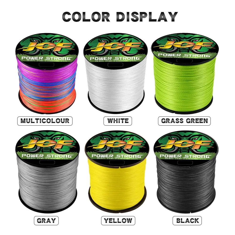 4 Braided x4 Strands 300M 100M Fly Fishing Line Multifilament Wire Pesca  10-85LB
