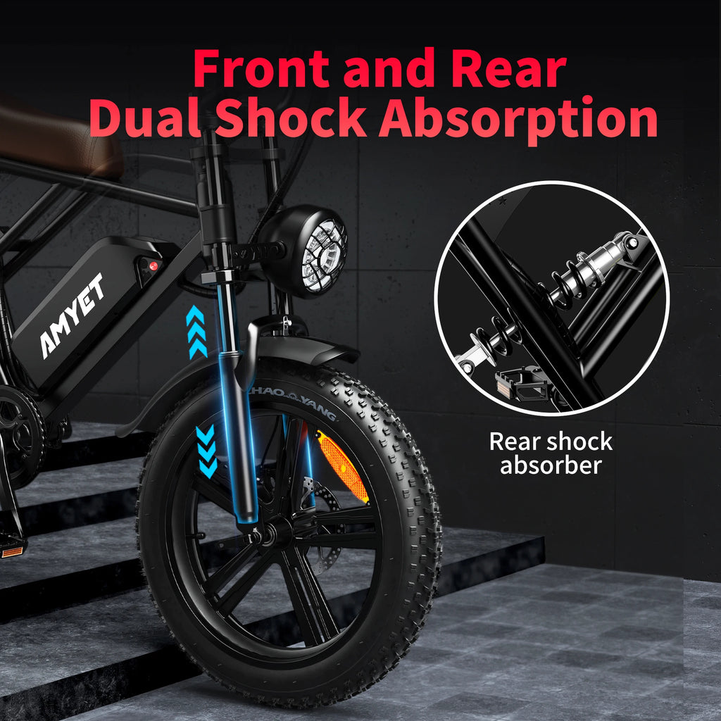 Adults Electric Bike 1000W Motor Bicycle 48V 20AH 20“ Tire