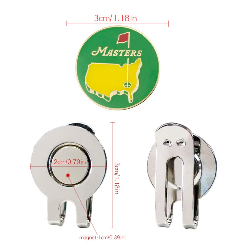 1Pcs Golf Hat Clip Magnetic Golf Cap Clips w Magnet Mark Golf Ball Position Removable Metal Various Styles Golf Marker Drop Ship