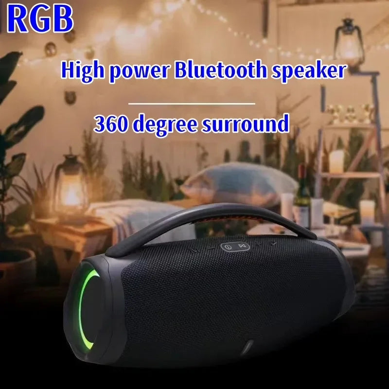Portable High-power 100W Wireless Bluetooth Speaker RGB Light Outdoors Party Music Center Home Theater Subwoofer