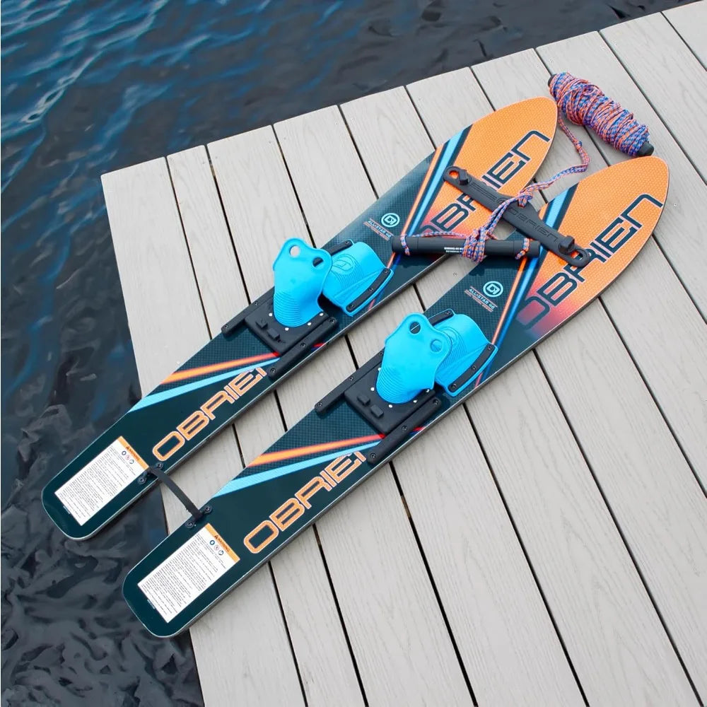 All-Star Water Skis with Trainer Bar & Rope