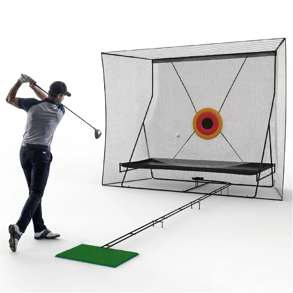 Golf Practice Cage Set with Easy Setup Practice Nets for Indoor/Outdoor Training