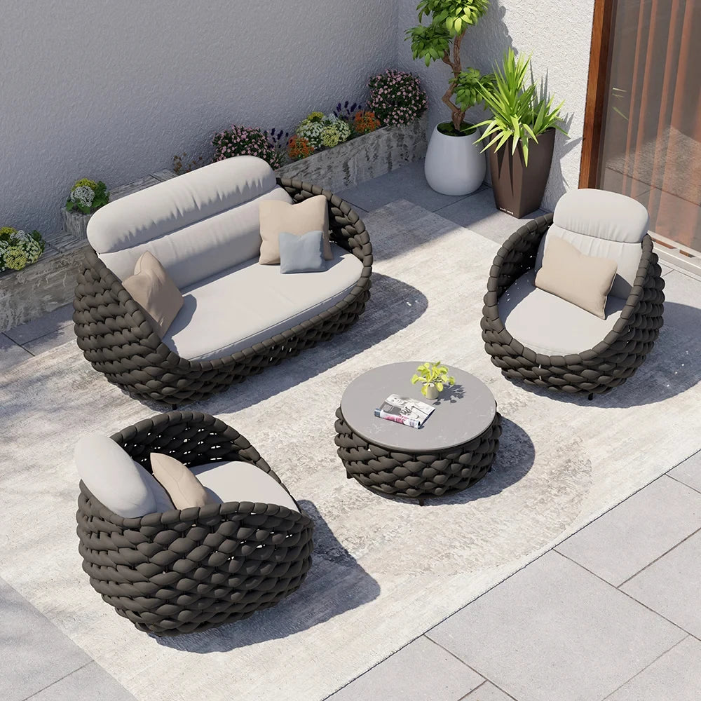 Outdoor Furniture Set Soft Exterior furniture Set Garden Sofas