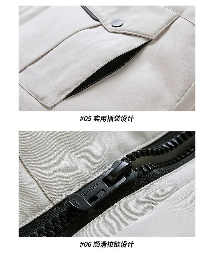 Hiking, Camping, Fishing, Outdoor Mountain Climbing, Traveling, Outings, Self-driving, Ice Sports, Short Hooded Down Jacket