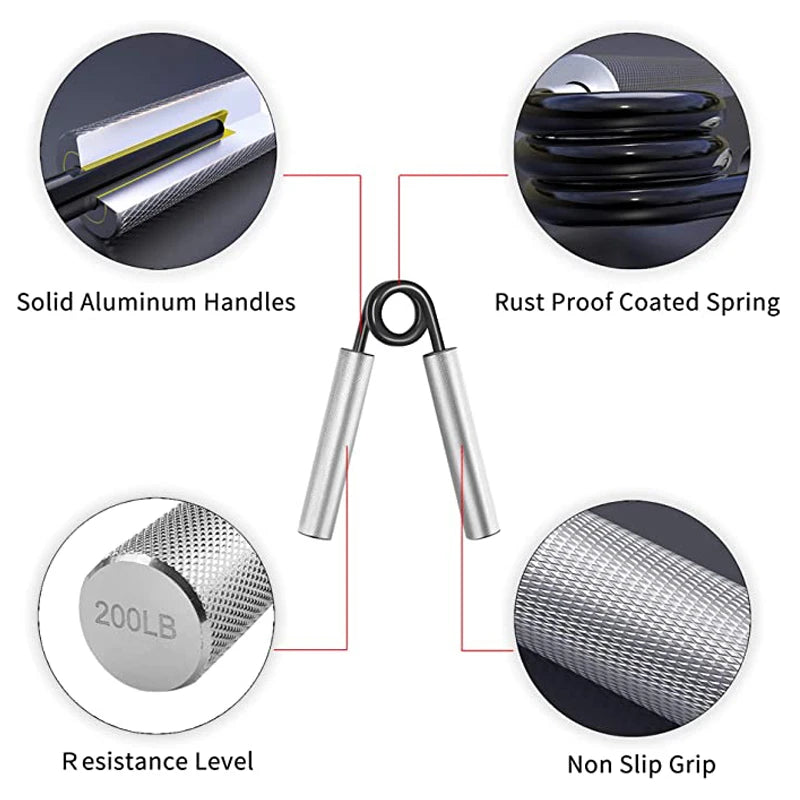 Aluminum Hand Grip Strength Trainer Muscle Developer Grip