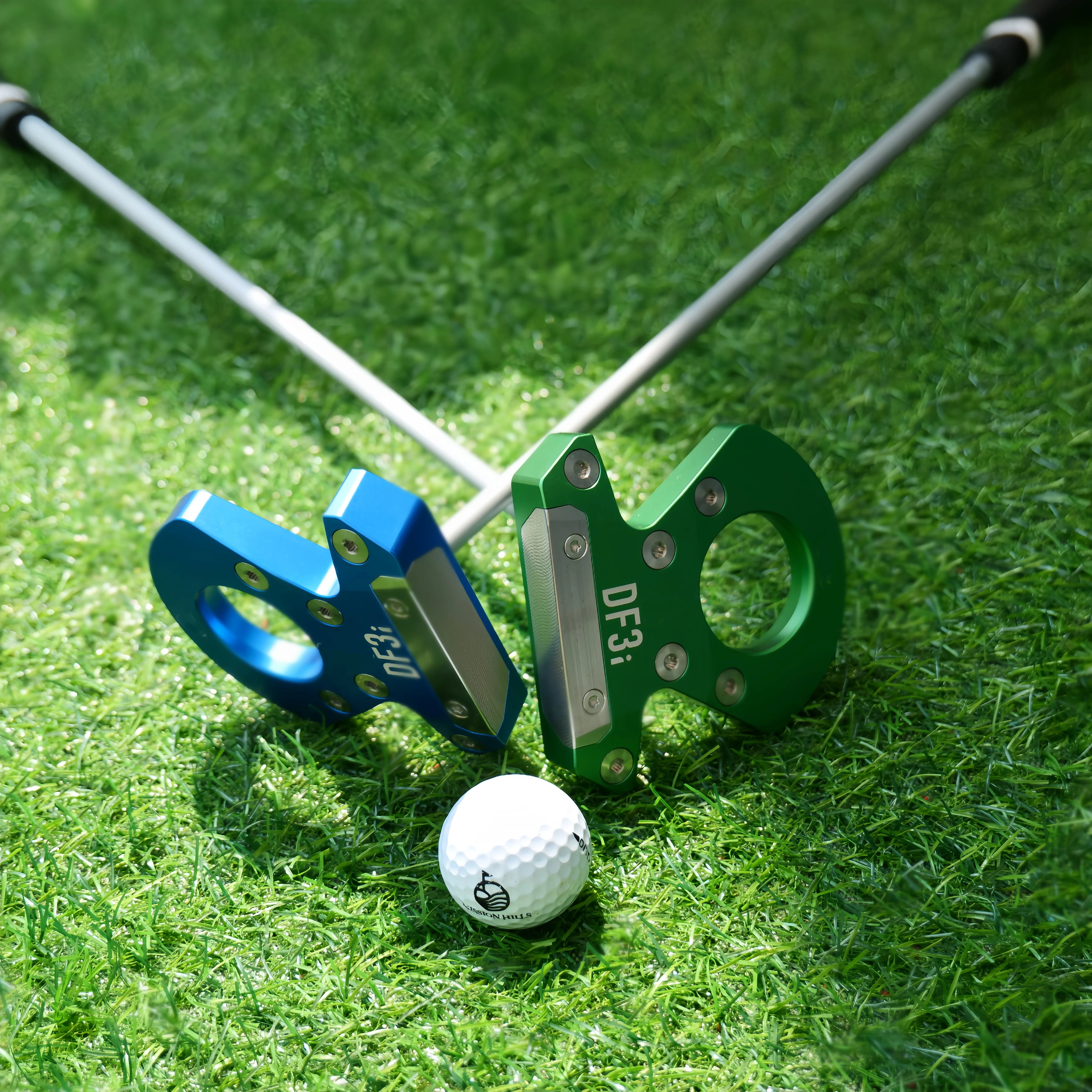 Golf Putter Round Hole Design Stainless Steel Insert Face Long Distance Green Putting Precise Control